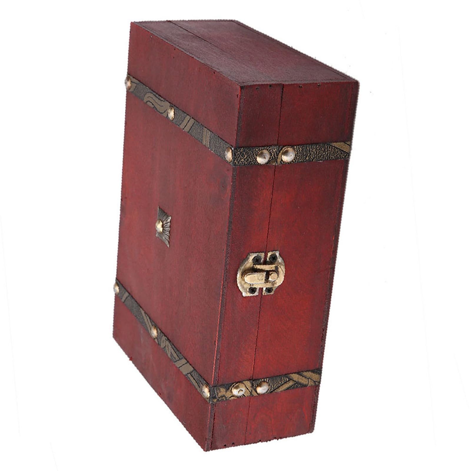 Vintage drewniane pudełko do przechowywania biżuterii wykwintne Retro organizer etui na prezent do sypialni salonu