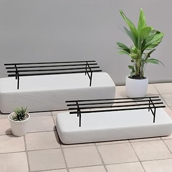 TrustBasket Elite Plant Stand (Set of 2) | 32 Inch, Black | 300 Kg Load Capacity | Elegant Plant Stands for Outdoor Balcony & Indoor Living Room | Rust-Free, 9-Layer Powder Coating | Pot Stand - image, photos