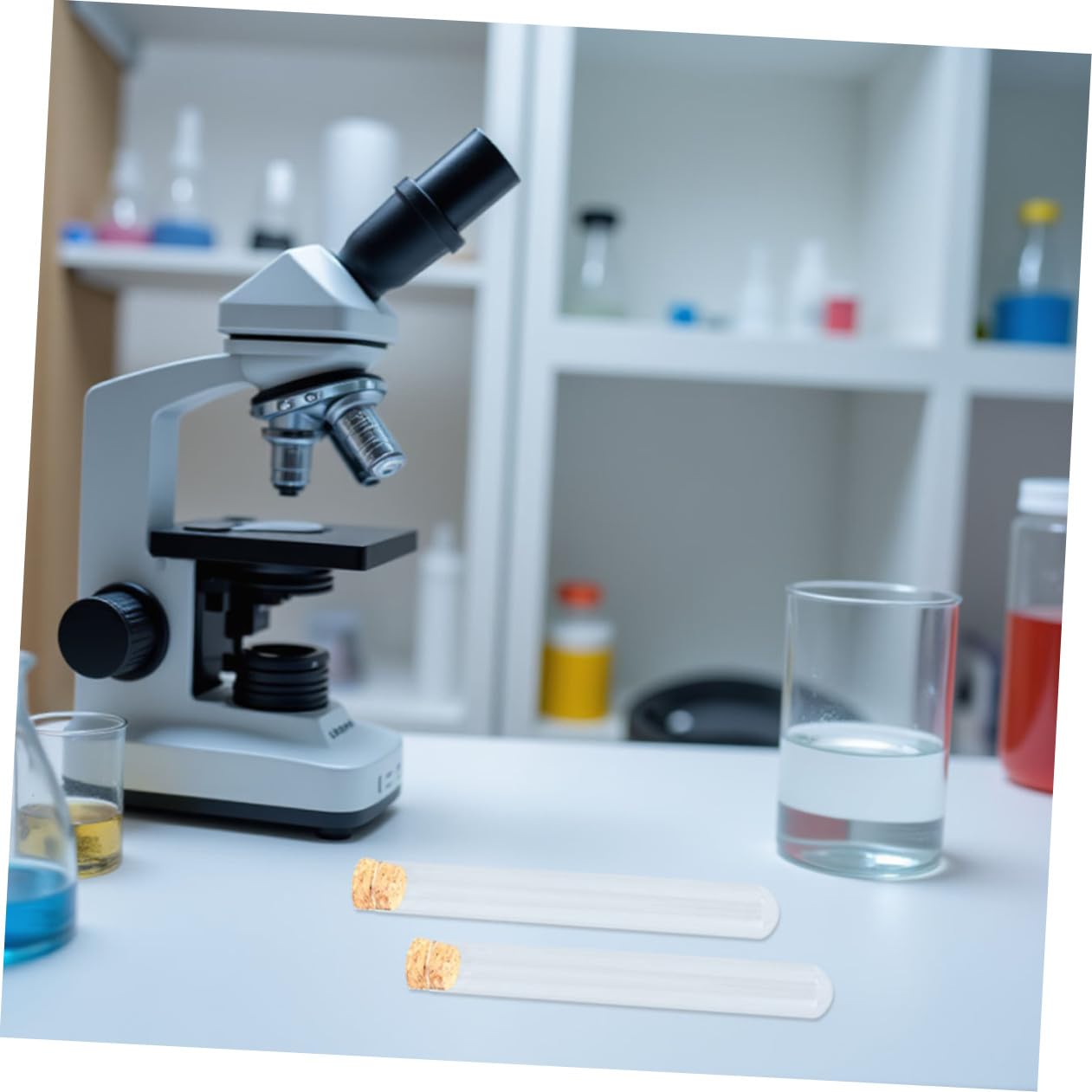 MAGICLULU 5 Sätze Reagenzglas Versandhülsen Mit Kappen Wissenschaft Geformt Chemie Experimente Bissn Behälter Links Zentrifugenfläschchen Zubehör Für Laborreagenzgläser Hölzern 10 Stück * 5
