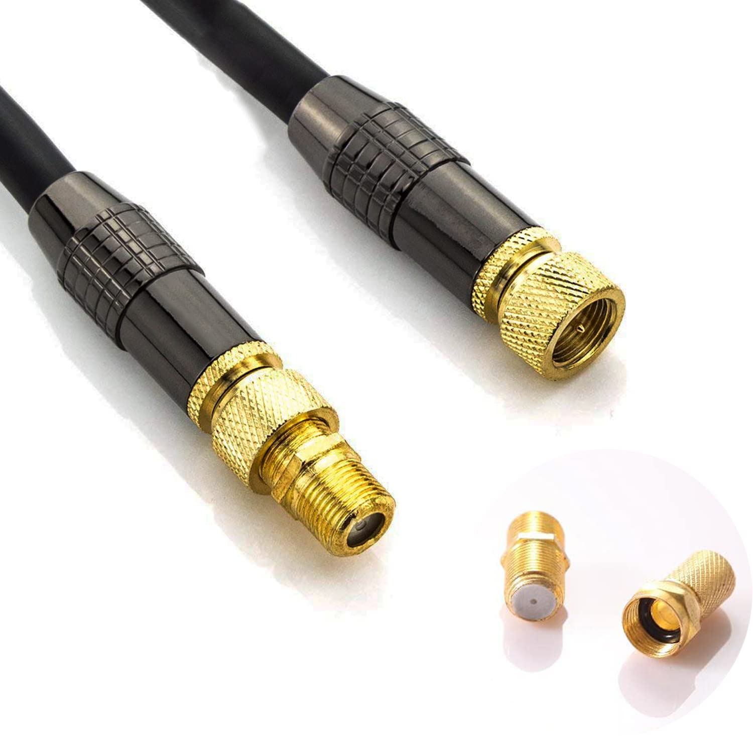 Connettori Coassiali Per Cavi TV - 24 Pezzi F Femmina Per Antenna, Satellitare, WiFi - Foto 3