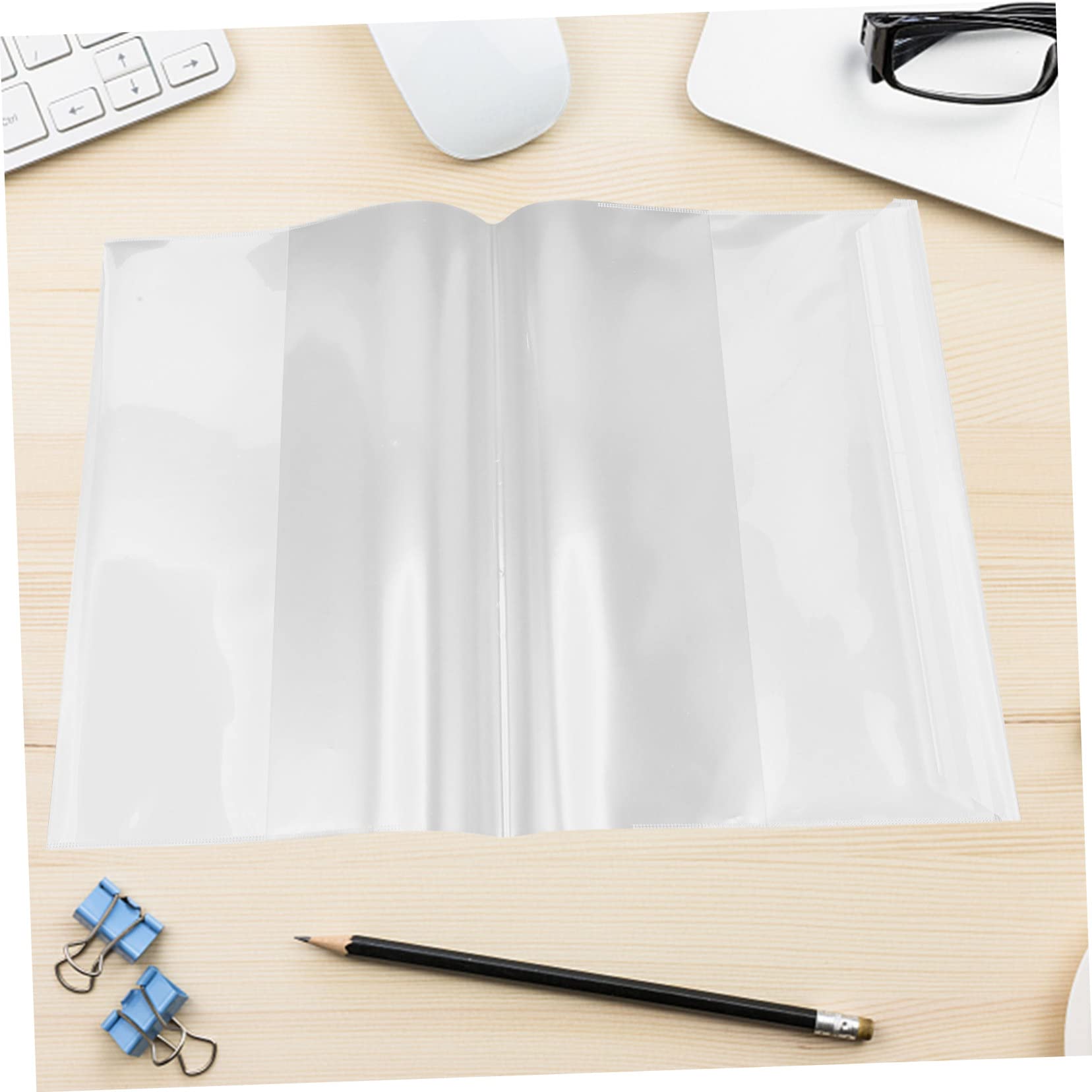 DOITOOL 80 Piezas Pack Protectores Transparentes para Libros Fundas Adhesivas Resistentes y Fáciles de Instalar para Cuadernos Escolares y Textos Cubiertas Protectoras Duraderas para