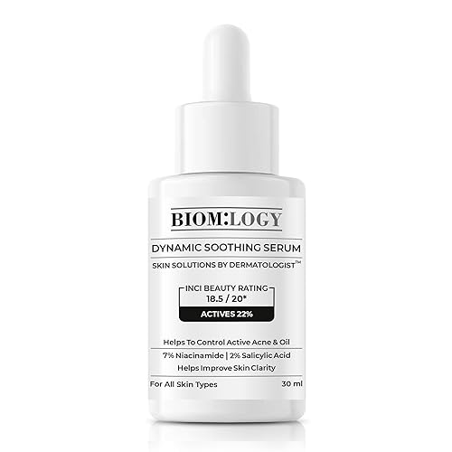 Miniatura 9 de Biomlogy Suero calmante para piel propensa al acné Tratamiento del acné con 7% de niacinamida y 2% ácido salicílico Ayuda a controlar el acné