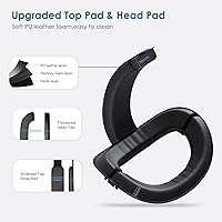 Vista 5 de Comfort Head Strap for Oculus Quest 2, MTomatoVR Lightweight Replacement Strap VR Accessaries, Reduce Face Pressure Comfortable Convenient Flip