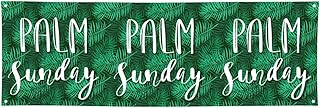 Palm Sunday Banner Backdrop Poster Background Flag Wall Decor For Yard Outdoor Home Party Supplies 24x71in