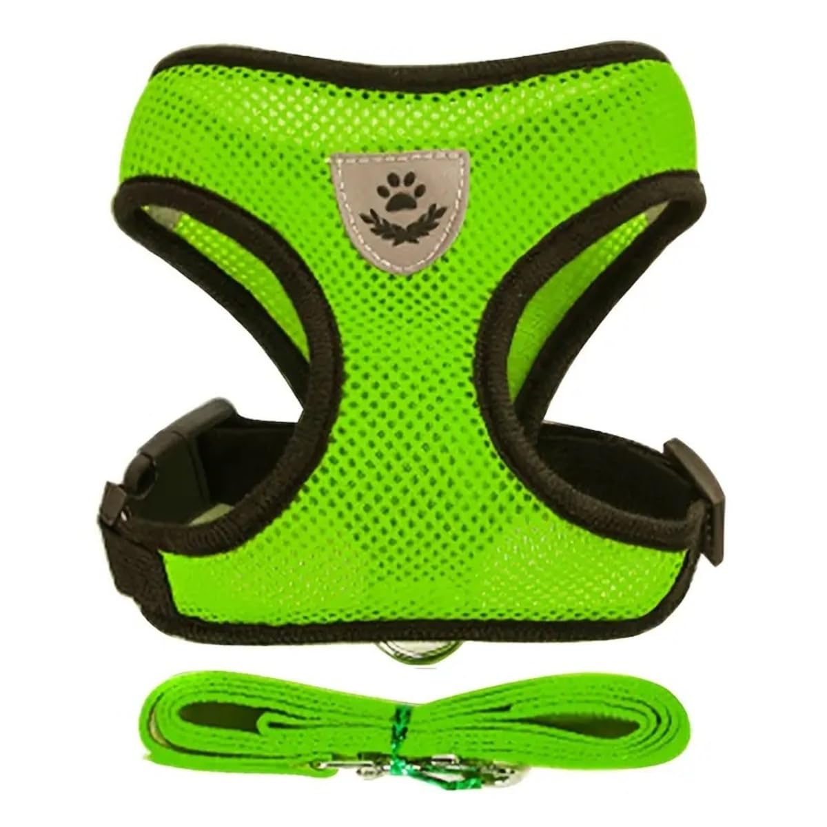 Pettorina con Guinzaglio per Cane Gatto Giallo Flash Imbracatura Regolabile in Nylon per Cucciolo Piccolo Animale Domestico