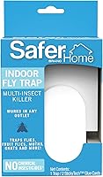 Safer Home SH502 Indoor Plug-In Fly Trap for Flies, Fruit Flies, Moths, Gnats, and Other Flying Insects – 400 Sq Ft of...