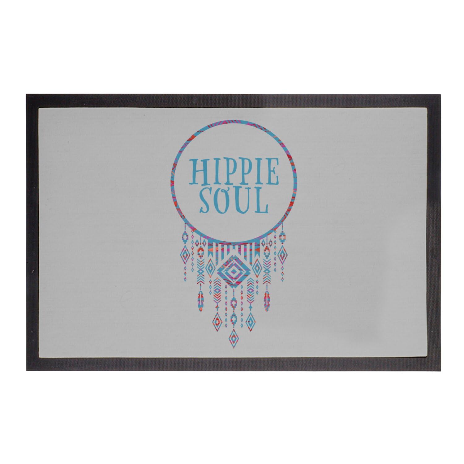 Tapis paillasson Hippie Soul l'âme d'un hippie pour entrée seventies