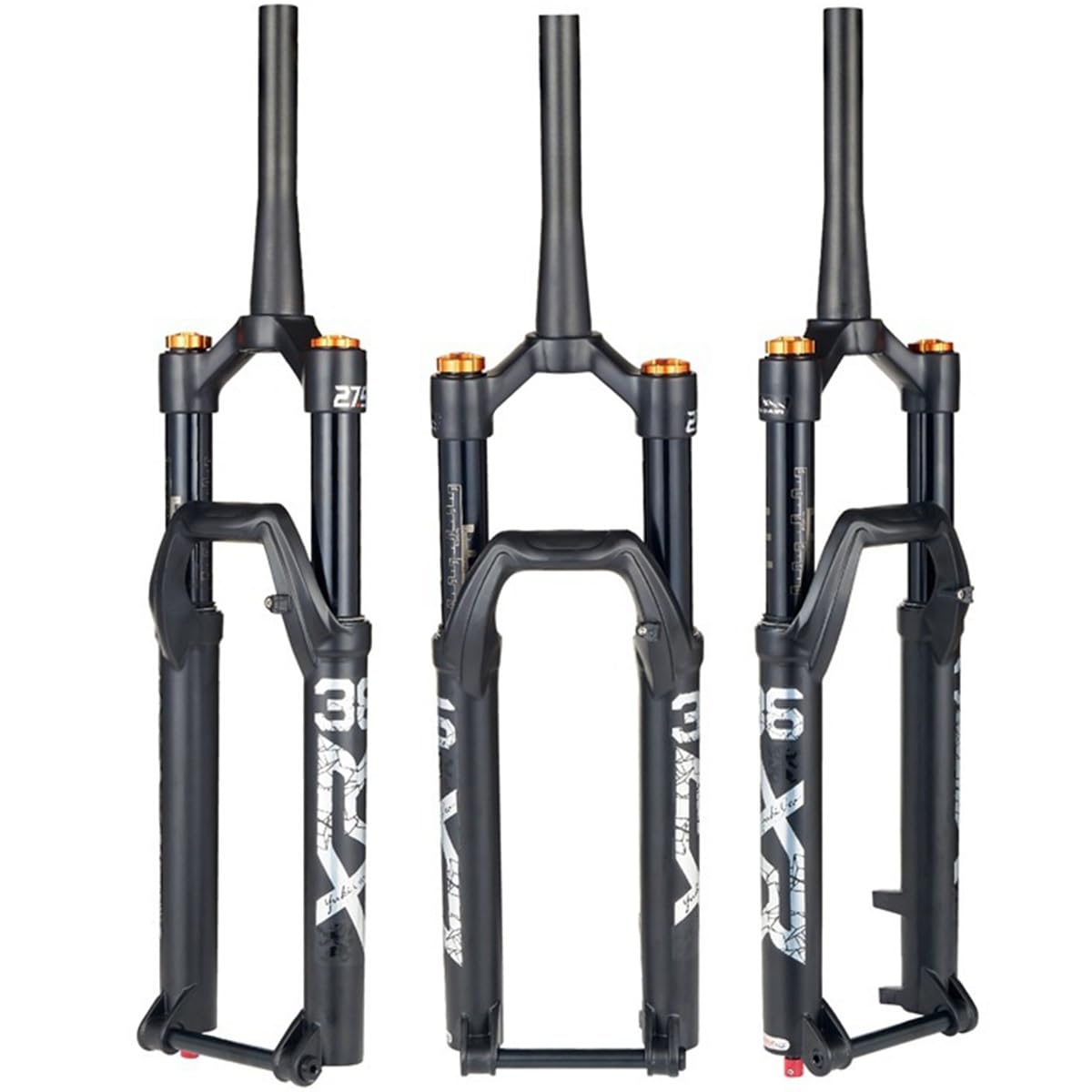 Fourche VTT conique suspendue 27.5 et 29 pouces avec amortissement réglable 140 mm silencieux