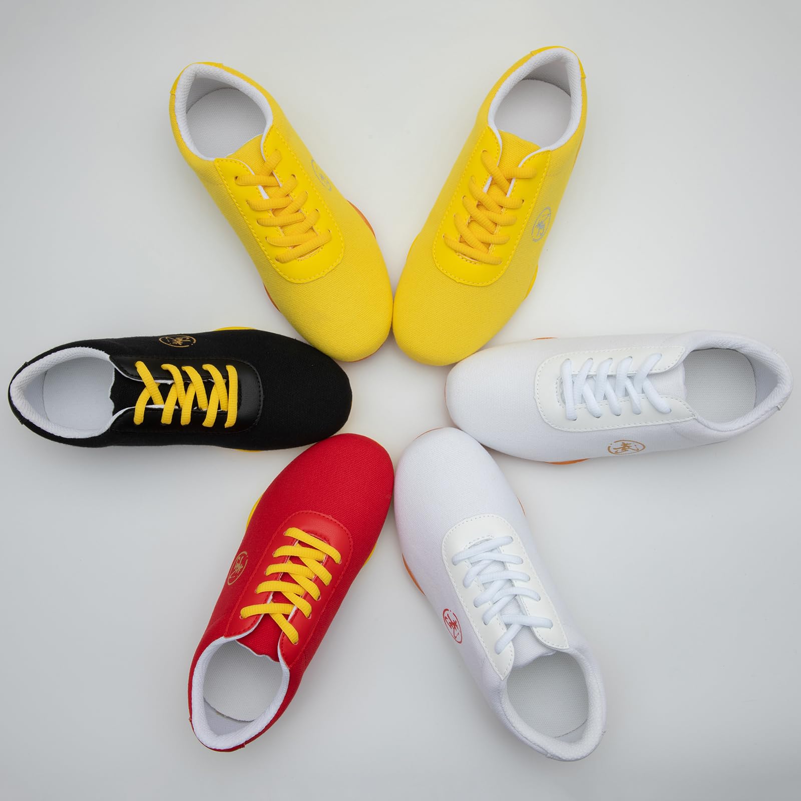 JiuQing Scarpe Tai Chi Uomo Donna Bambino Scarpe Arti Marziali Kung Fu Scarpe A Piedi Nudi in Tela per Taekwondo Camminata