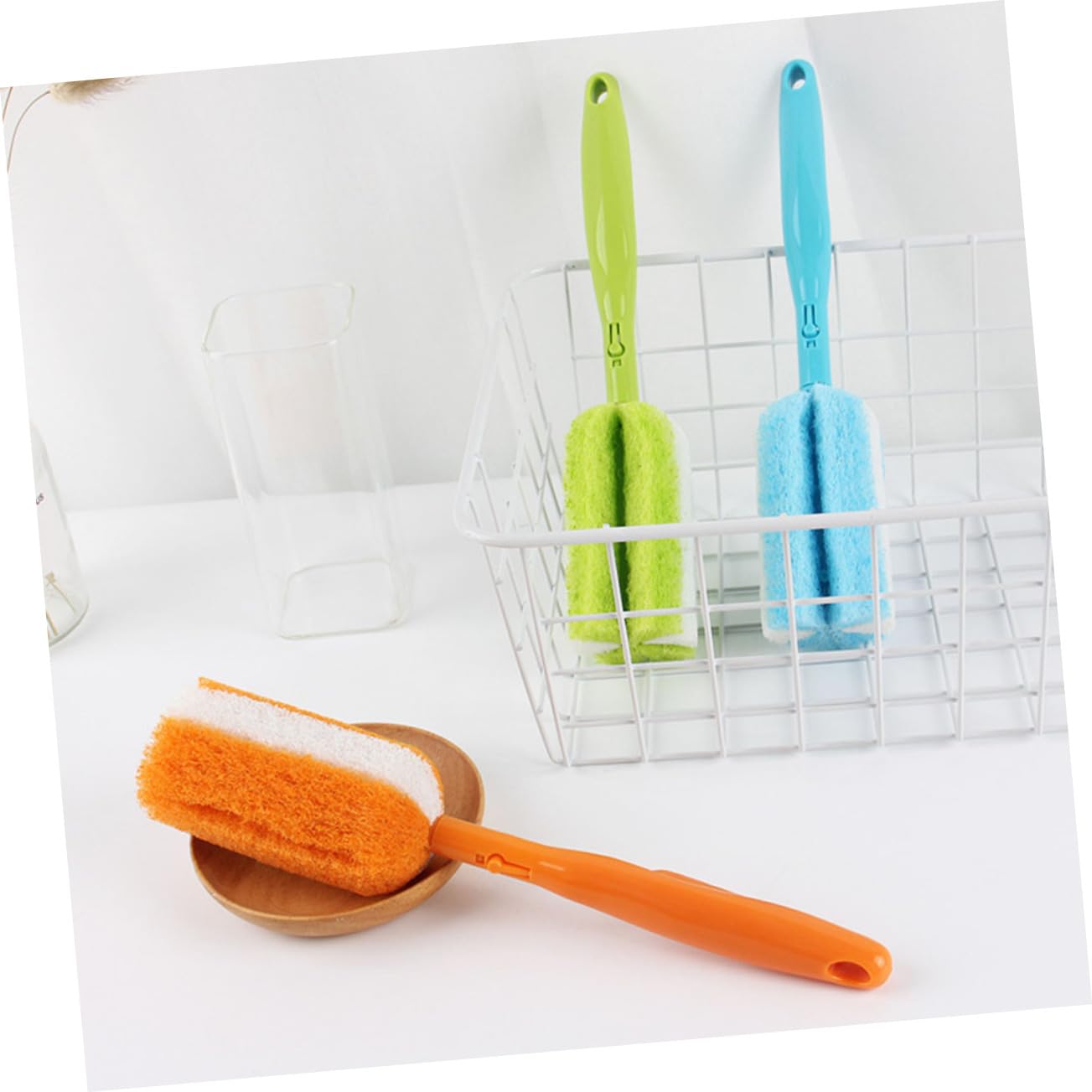 3 Sätze Tassenbürste Flaschenbürste Schrubben Reinigen Von Geschirr Spülschüssel Mit UV Becherreinigungsbürste Funktionale Reinigungsbürste 4 Stück * 3 Zufällige Farbe