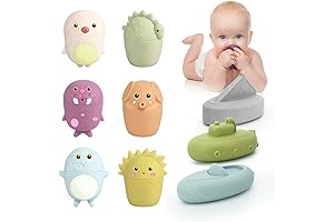 Mold Free Silicone Bath Toys for 6-12 Month Old Babies