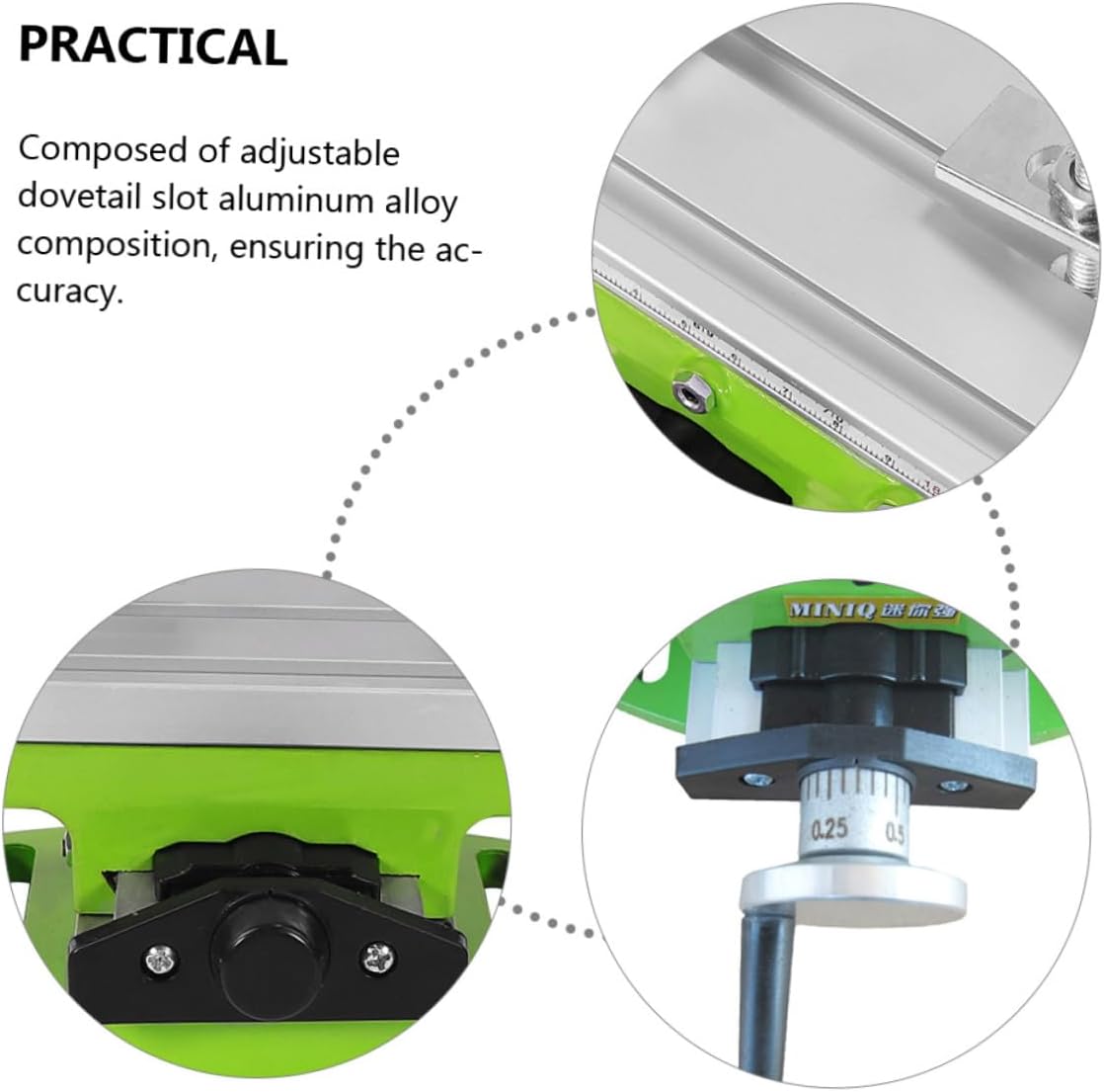 NUOBESTY Mini Milling Machine Vise with Adjustable X Y Drill Press Aluminum Alloy Construction Compatible with Bench Drill Versatile Workholding