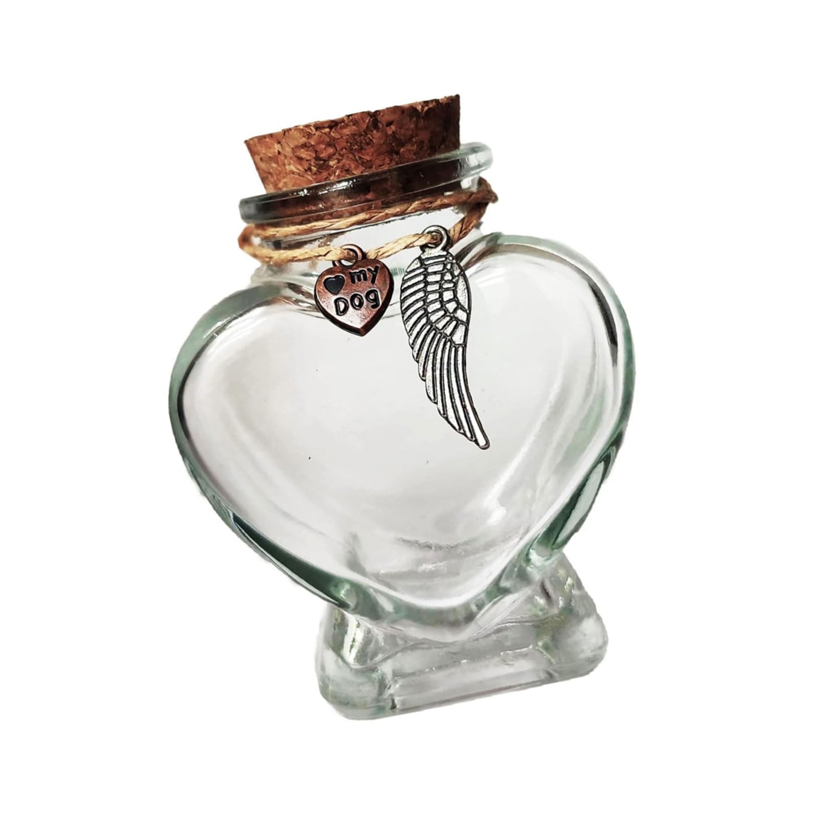 Mekalero Glass Keepsakes Container for Preserving Pet Hair or Ashes Memorial and Secure Storage Personalize Keepsakes