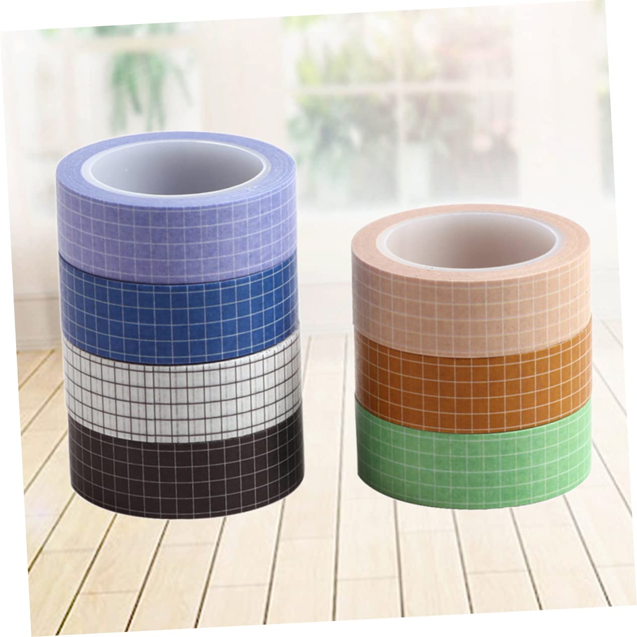 STOBOK 21pezzi Washi Tapes Puri Con Motivo Rete Nastro Decorativo Per Fai Da Te Per Scrapbooking e Pianificazione Facile Da Rimuovere Senza Residui Per Artigianato e Decorazioni
