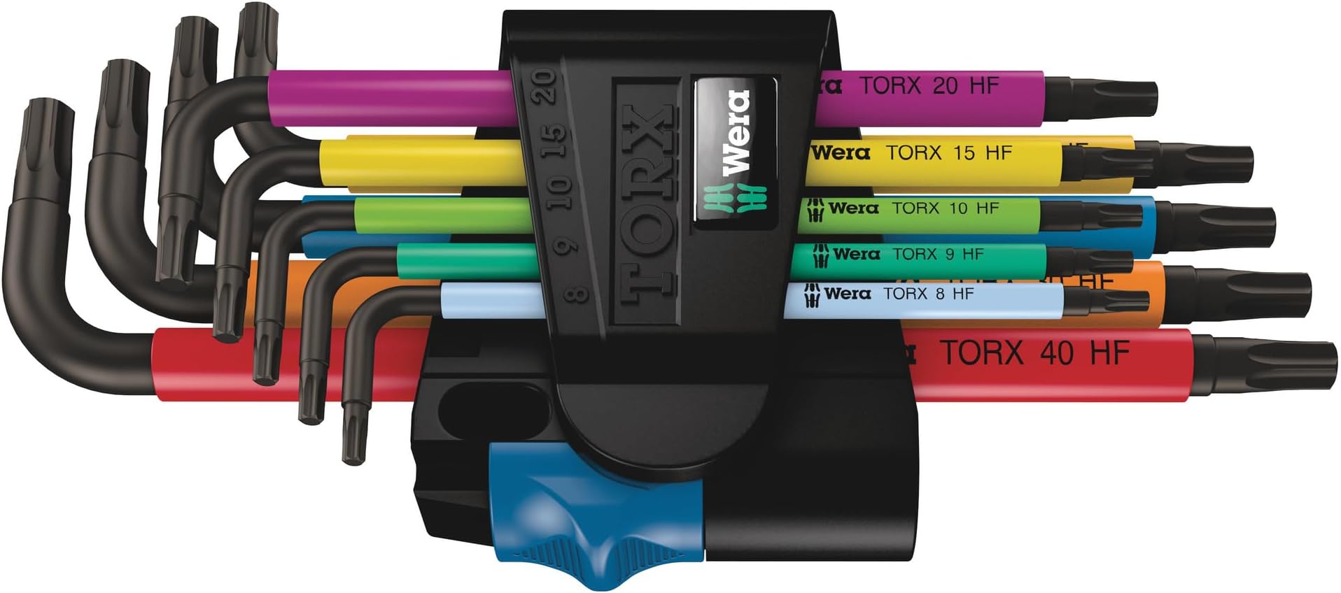 WERA 967/9 Torx Multicolour HF 1 L-Key with Holding Function 9-Pieces Set