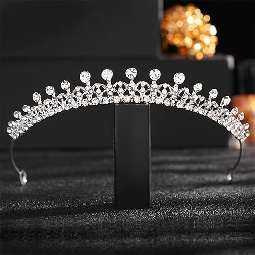 Miniatura 5 de Crystal Tiara Crown For Women Bridal Hair Ornaments for Birthday Pageant Wedding Prom Women Girls Hair Accessories