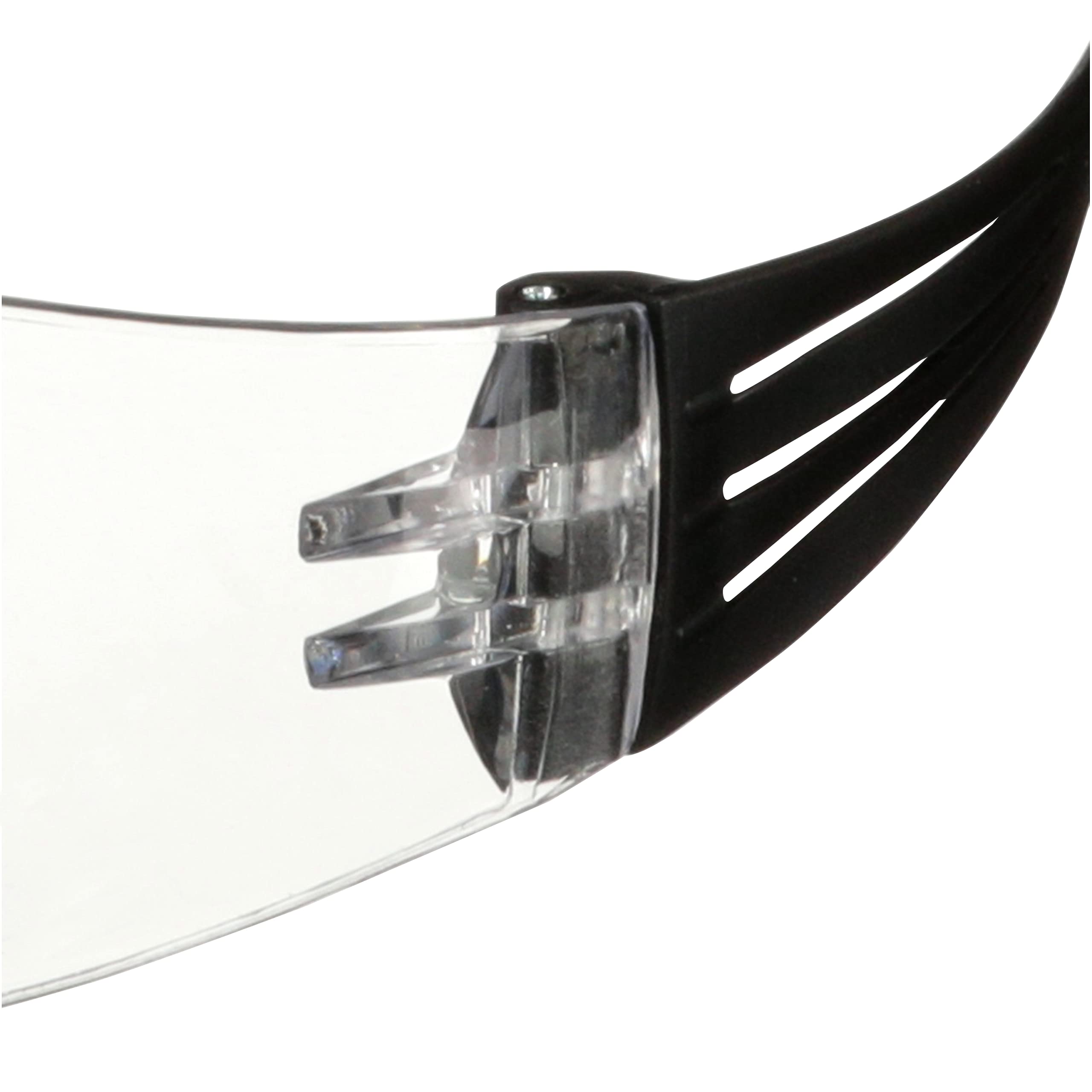 3M SecureFit 100 Lunettes de sécurité, monture noire, antirayure/antibuée, optiques incolores, SF101AF-BLK-EU, 5 paquets