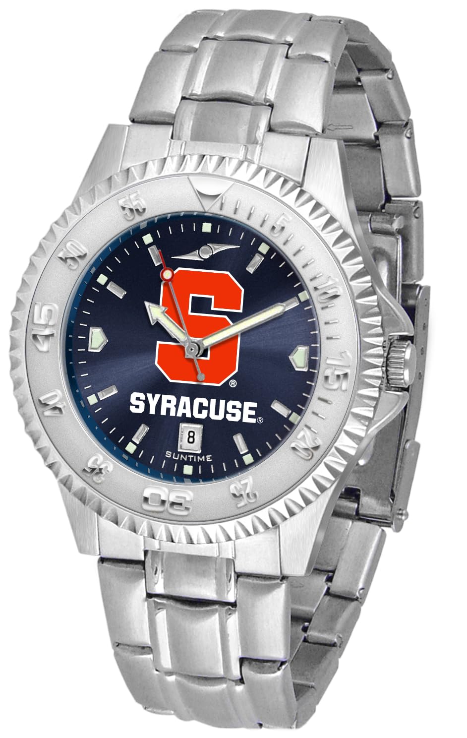 SunTime Men's Competitor 40mm Quartz Watch, 20mm Stainless Steel Strap, Anochrome Dial