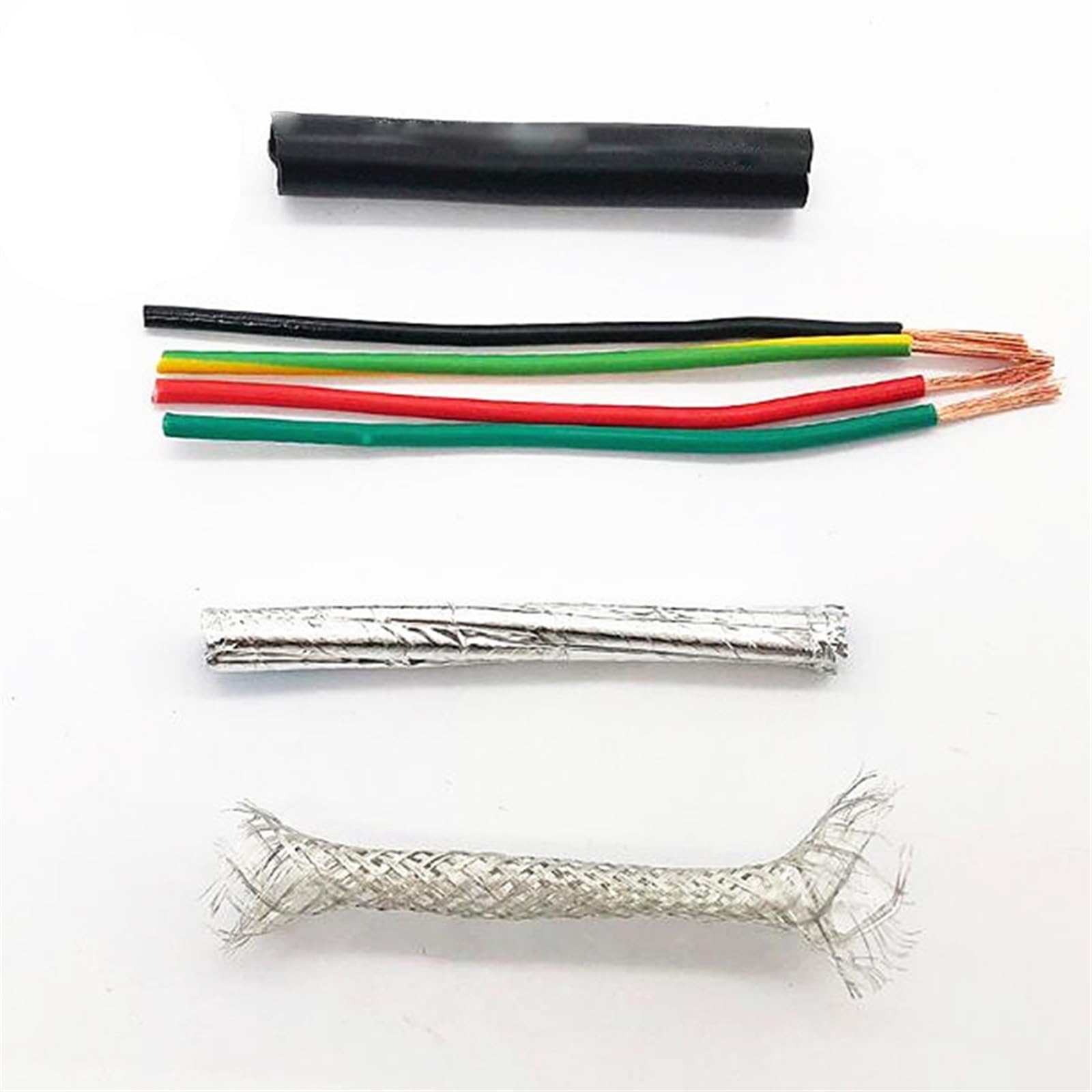 Cable Flexible Multicore Shielded Cable Anti-Interference Signal Control Line 15AWG 1.5mm2 6/8/16cores Wire and Cable Extension Connector(Size:8 cores 2 Meters)