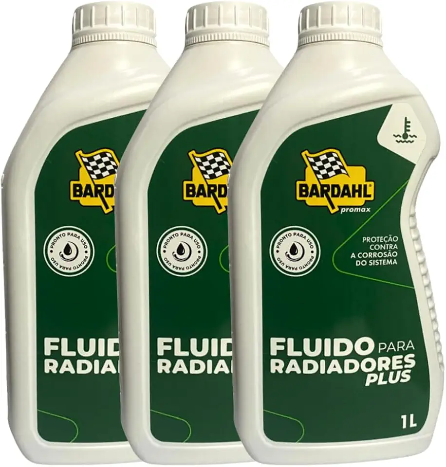 Kit 3 Fluidos Para Radiadores Pronto Pra Uso Verde Plus Líquido refrigerante 1L