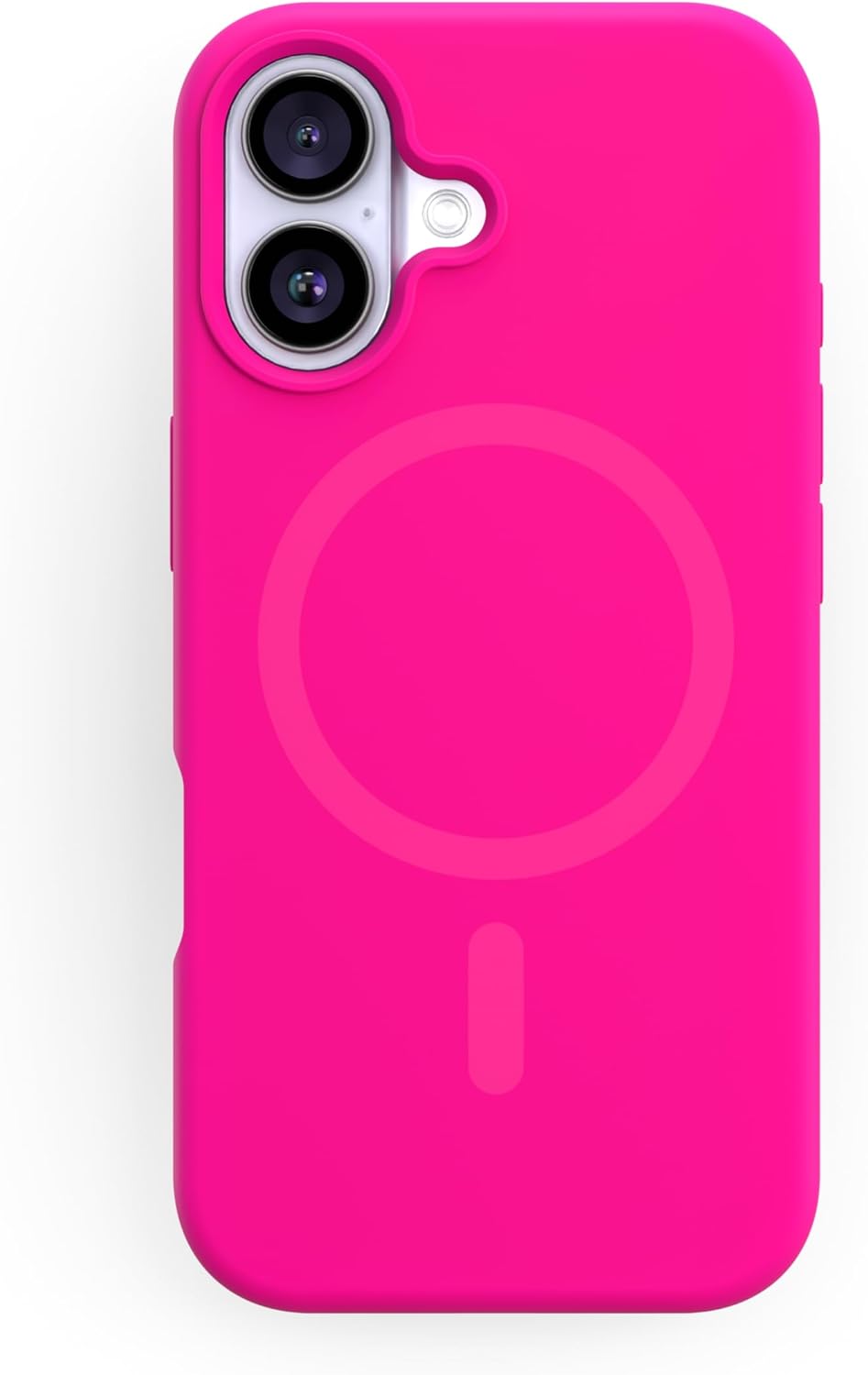FELONY CASE for iPhone 17 with MagSafe - Neon Pink Soft-Touch Liquid Silicone Case, Lightweight Magnetic Protective Cover, 360° Shockproof, Anti-Scratch Compatible with MagSafe Accessories