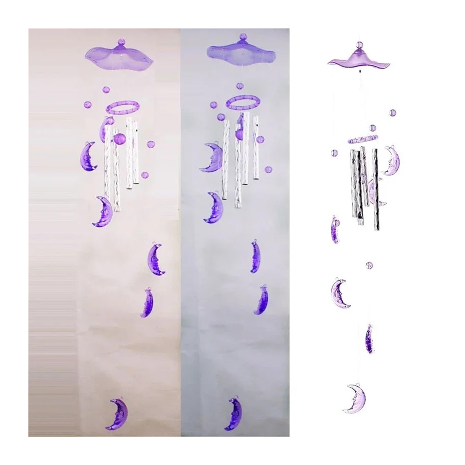 Cute Metal Tubes Bell Wind Chimes Garden Yard Hanging Home Decor Creative Lucky Humming Bird Wind Chimes Bells Hanging Gift, 1Pcs(A)