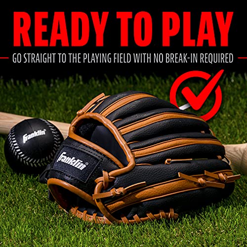 Image of Franklin Sports Kids Baseball Gloves - RTP Youth Teeball Glove + Ball Set - Boys + Girls Teeball Mitt Set - Kids + Toddlers - 9.5 inch
