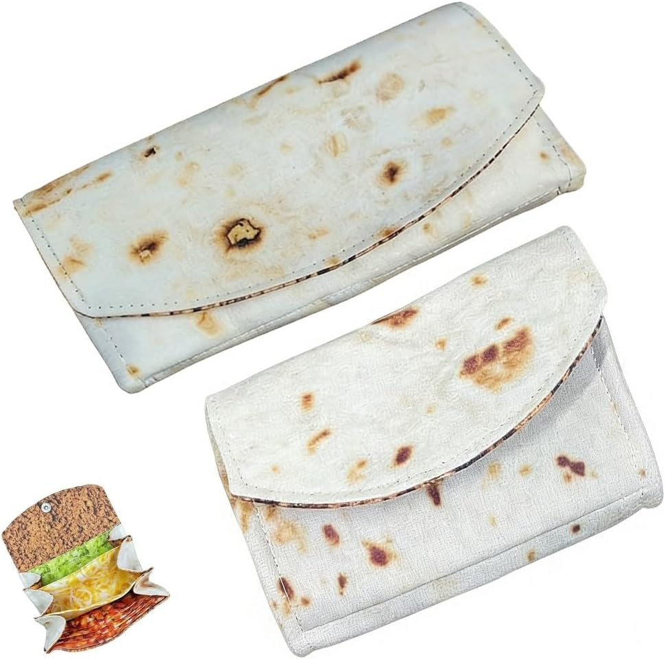 The Burrito Wallet, Smart Secure Wrap Wallet with Magnetic Snap, Large Capacity Yet Slim Design with Card Slots, Cash Sections, Zipper Coin Pocket & Phone Space for Everyday Use