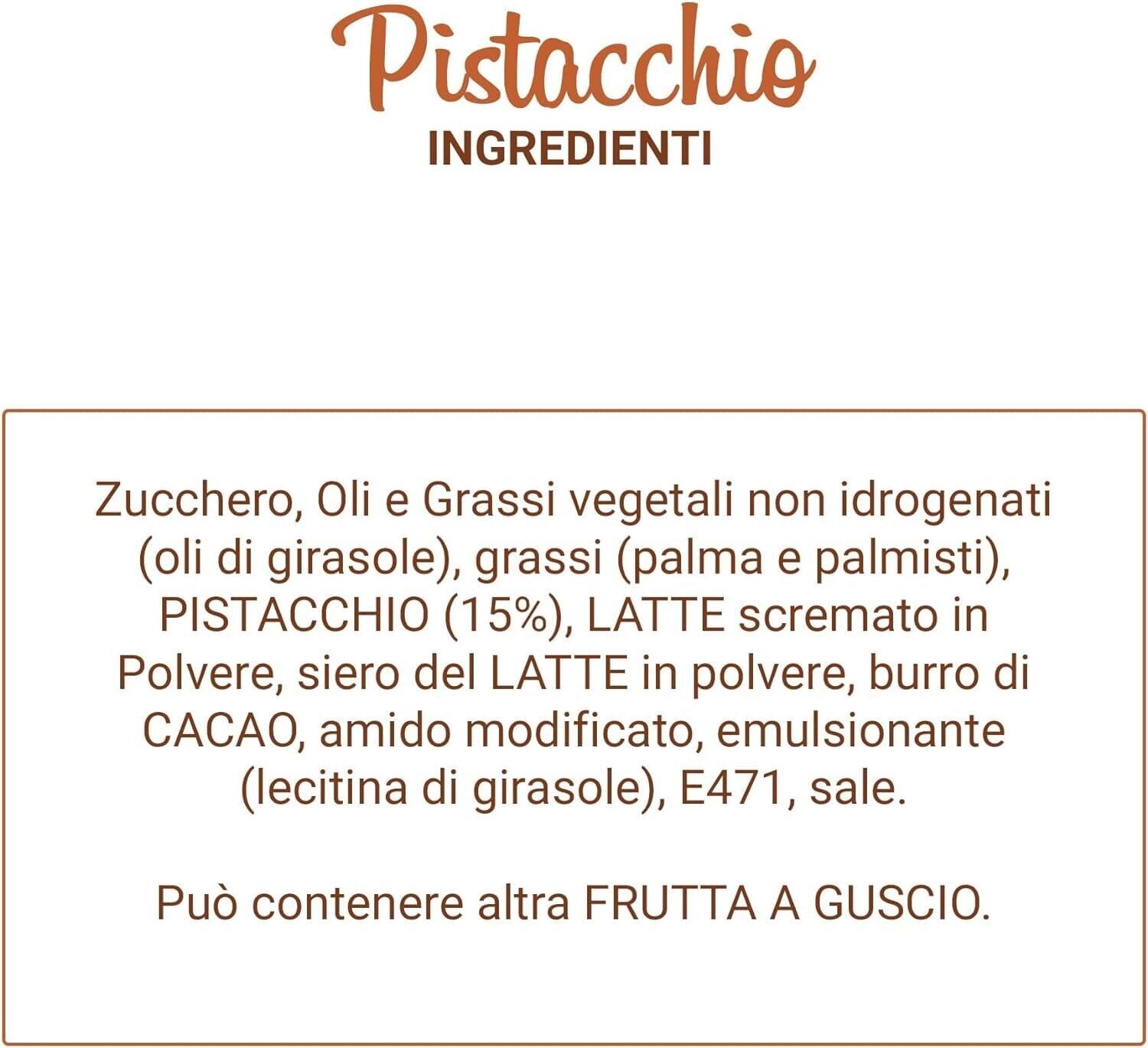 Pasticchiello Pasticchio Lot de 12 pots de 200 g de crème à tartiner Artigianal Crema al Pistacchio Spalmabile Artigianale, crème à tartiner artisanale, goût pistache, 200 g