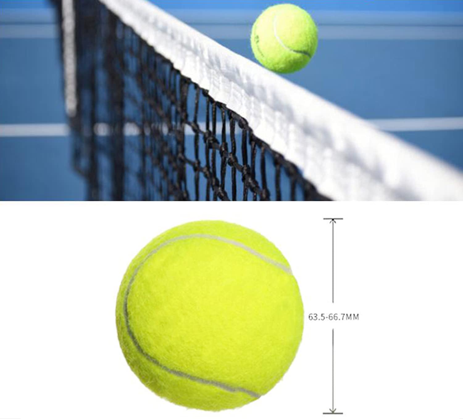 Arrderly Tennisbälle 3er Set - Trainingsbälle Für Kinder & Anfänger Mit Netzbeutel