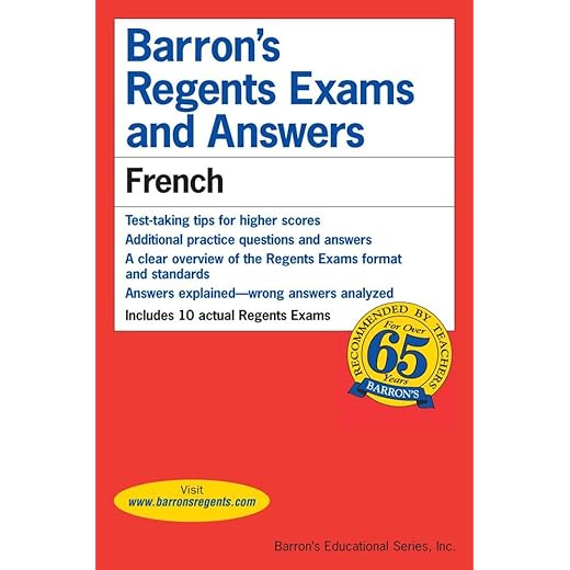 Barron's Regents Exams and Answers: French (Barron's Regents NY)