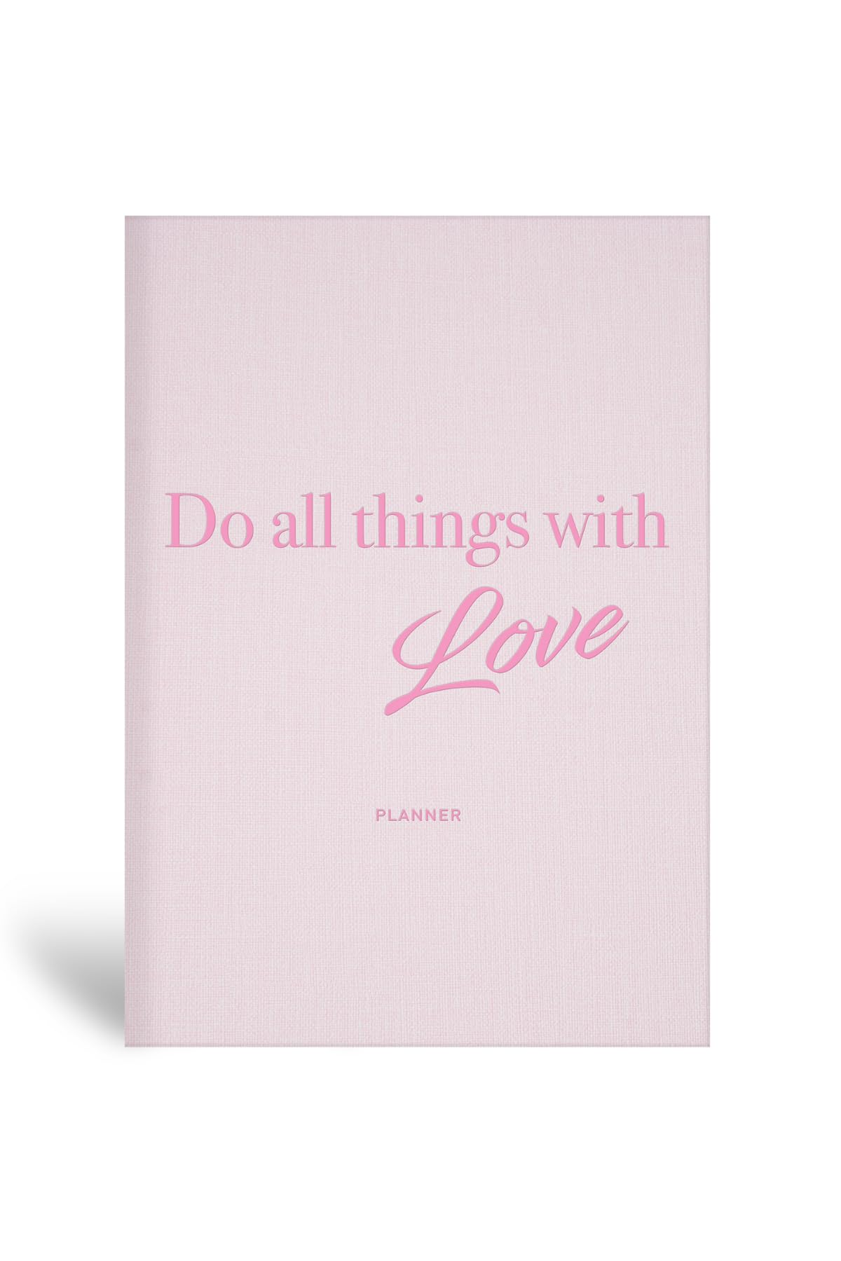 Le Color 15x21 Keten Süresiz Planlayıcı Ajanda Defter Pembe