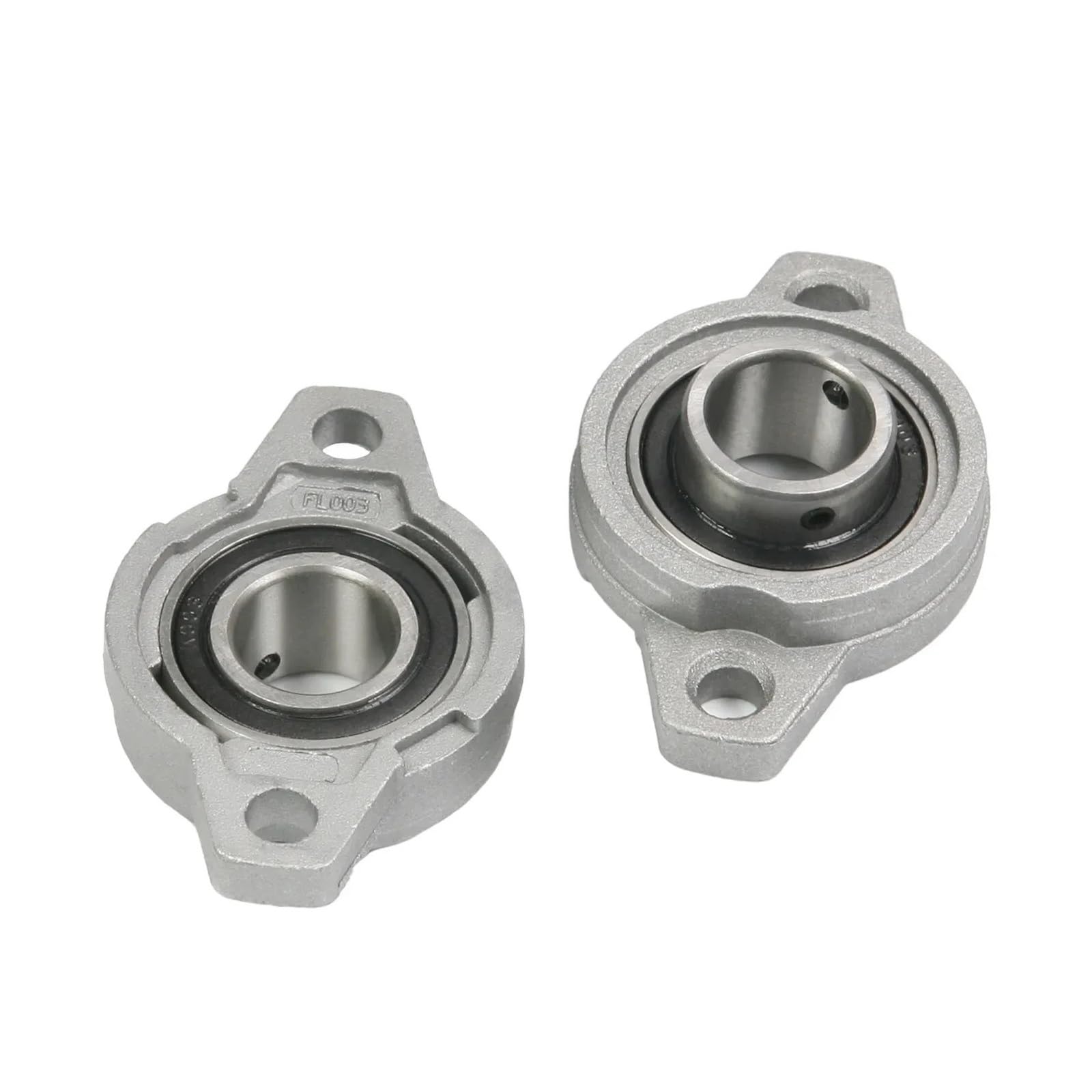 Cuscinetto con supporto integrato Albero lineare con inserto in lega di zinco con cuscinetto rombico da 4/10 pezzi 8mm-25mm(KFL003 17MM,10Pcs)