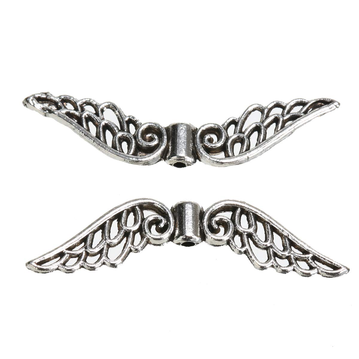 Pendenti Con Ciondoli Con Ali Placcate In Argento Con Angelo - Foto 12