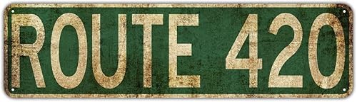 Miniatura 8 de Eletina Letrero de metal retro con texto en inglés "Margarita Way Street", para decoración de pared, para el hogar, cueva, garaje, bar, decoración