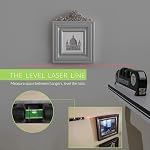 Laser Level Multi Tool, Multipurpose Cross Line Laser Leveler Kit Tools with Metric Rulers 8ft/2.5M for Hanging Pictures Cabinets Tile Curtains Walls by Qooltek