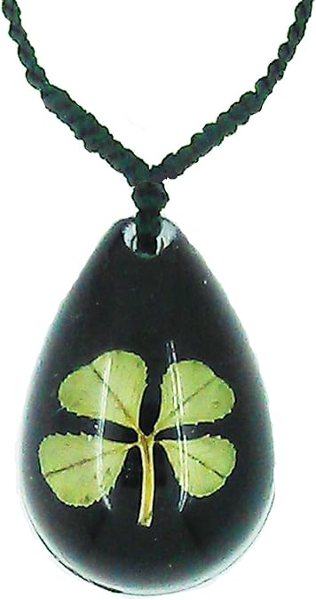 Real four leaf clover jewelry Clearance