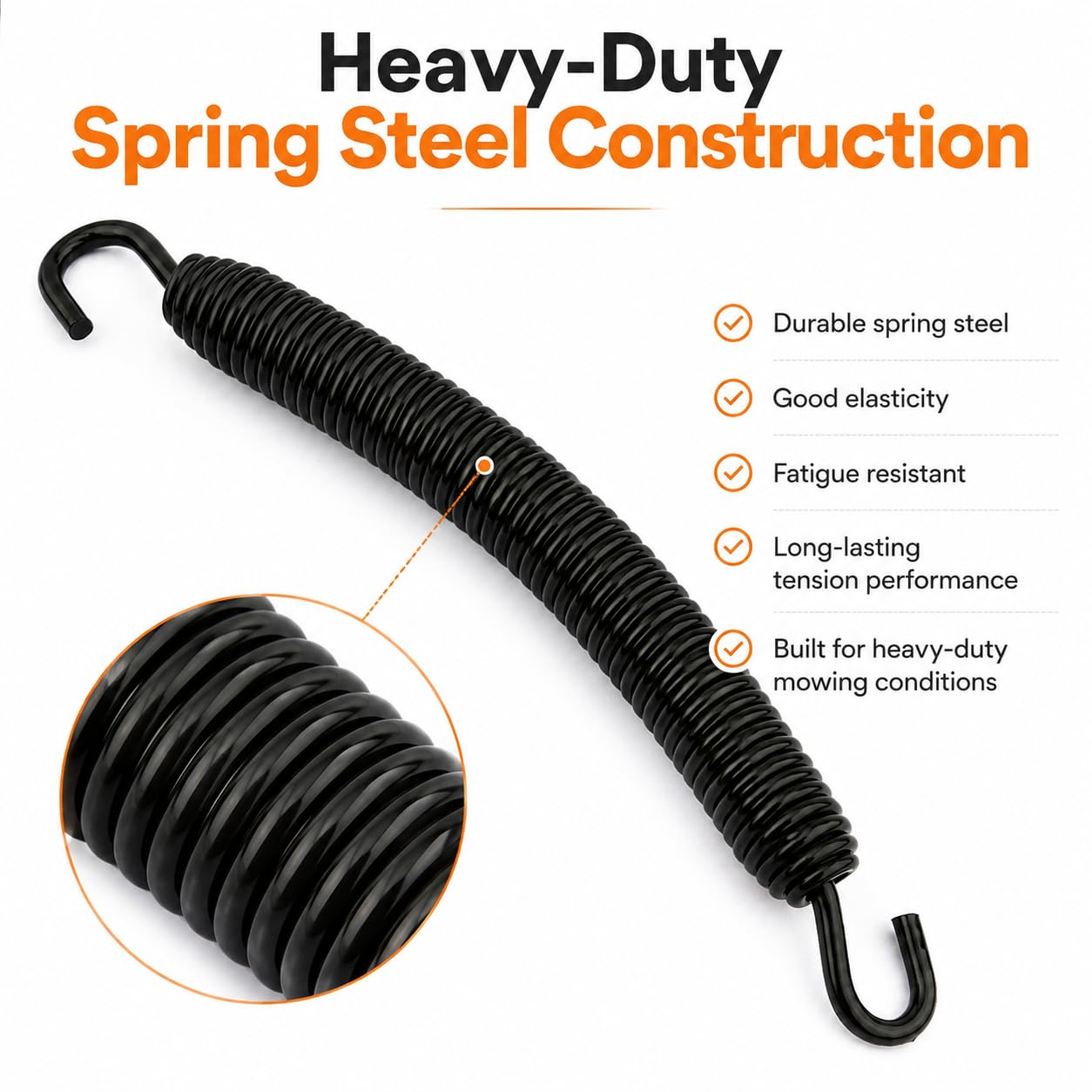 Drive Belt Tensioner Spring for Ariens Gravely 08300711 10-15052, Compatible with ZT HD 44-60, ProTurn Z/ZX 48-60, Apex & Zenith Riding Lawn Mowers