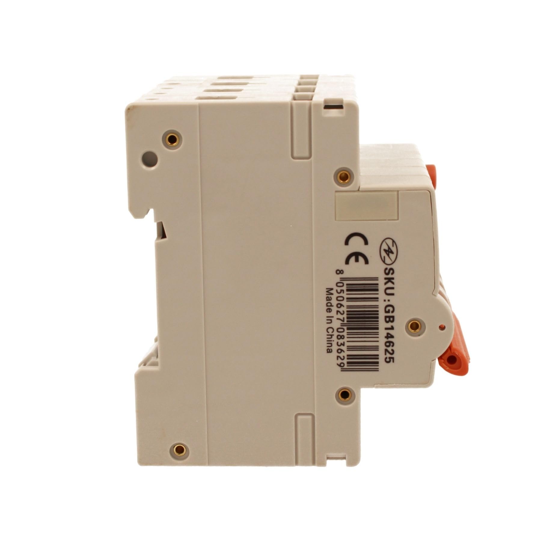 Interruttore Differenziale Magnetotermico Trifase 300mA Tipo A 25A B25, 4P Reali (NO 3P+N), Curva B 6kA 380V, Doppio Leva con Diagnostica Visiva, 4 Moduli DIN, Serie PL8M4