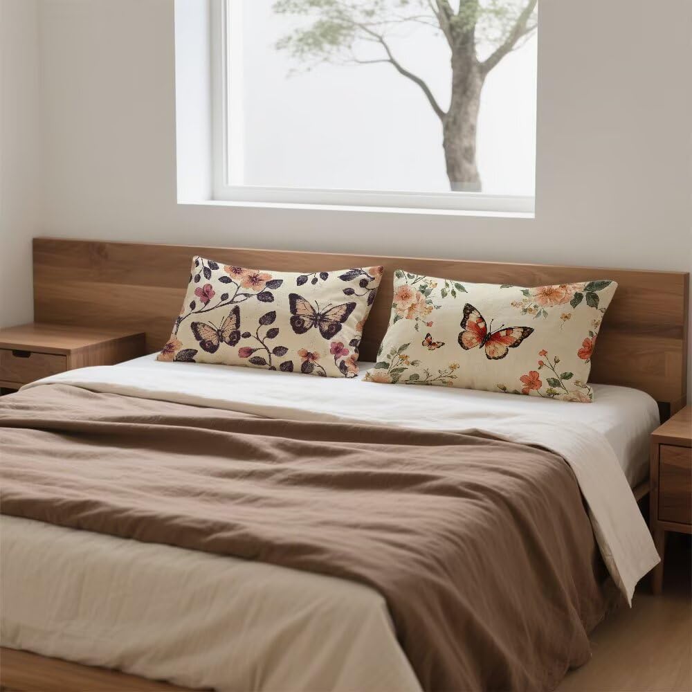 Poszewka na poduszkę 50 x 70 cm poszewka na poduszkę zestaw 2 beżowych prostokątnych poduszek dwustronna sofa zwierzę dekoracyjna aksamitna poszewka na poduszkę z niewidocznym zamkiem błyskawicznym
