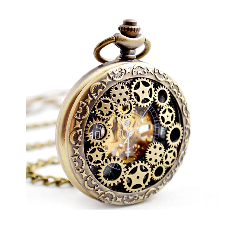 Reloj de bolsillo mecánico antiguo ideal para regalos de navidad y cumpleaños de hombre