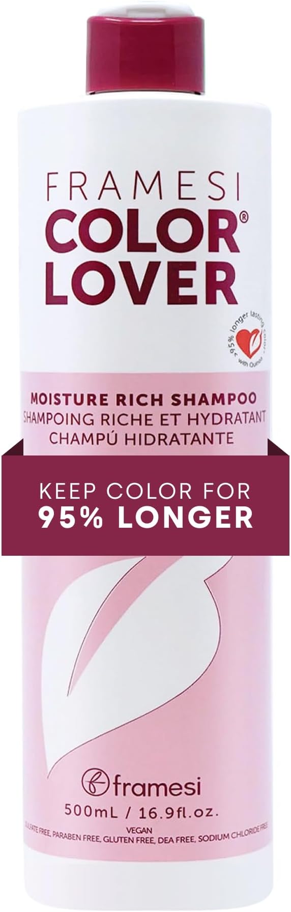 Color Lover Moisture Rich Shampoo, Sulfate Free Shampoo with Quinoa and Aloe Vera, Color Treated Hair