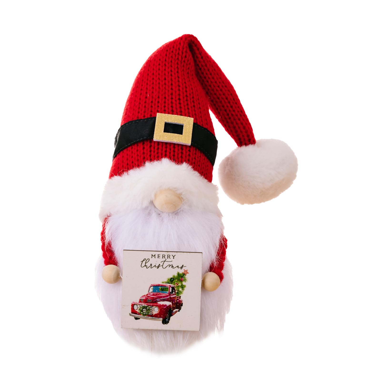 Jazuaiao Christmas Gnomes with Wood Plaques Faceless Doll Scandinavian Swedish Tomtes Dwarfs for Kitchen Tiered Tray Decoration Swedish Gnomes Outdoor
