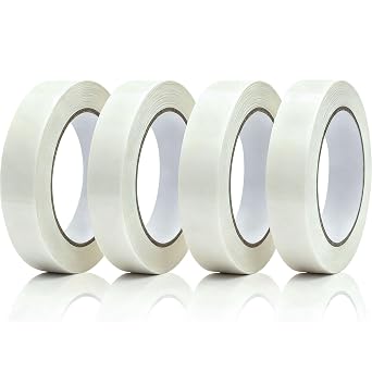 Masking Tape, 4 Rolls, 0.70 in x 55 yd, Great for Everyday Use,Decoration Labeling No Residue, Tape for Multi-Purpose, Painting, Painters, DIY Crafts Arts