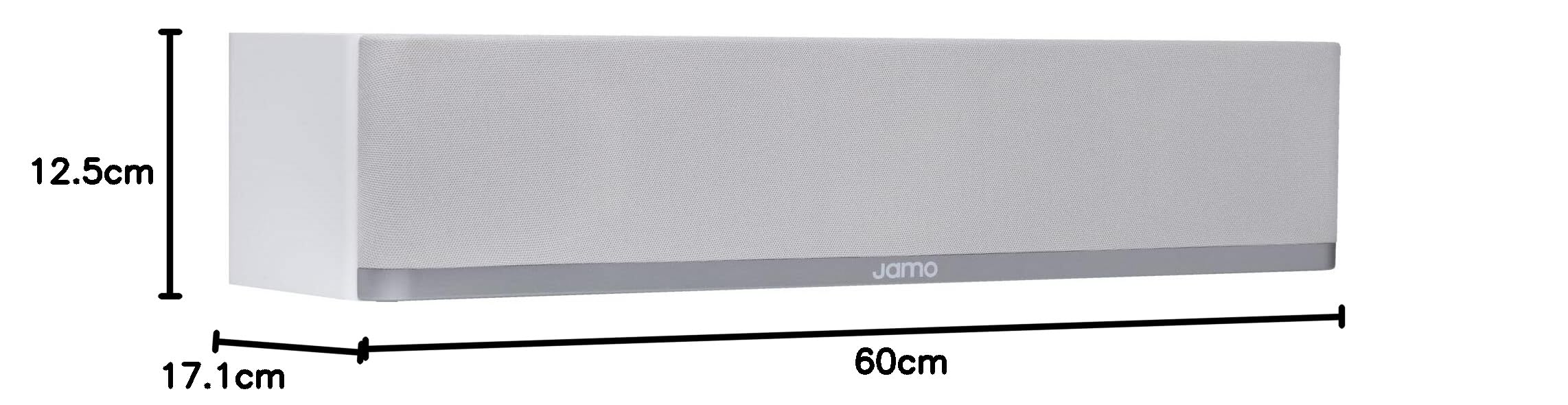 Jamo S7-43C Center Channel Grey Cloud Altavoz de Canal Central con woofers de 14 cm Gris