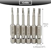 Teocpai 6 darabos háromszög csavarhegy készlet 50mm mágneses S2 acél 2