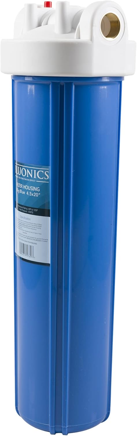 BLUONICS 4.5 X 20 Whole House Filter Purifier w/CTO Carbon Block Cartridge