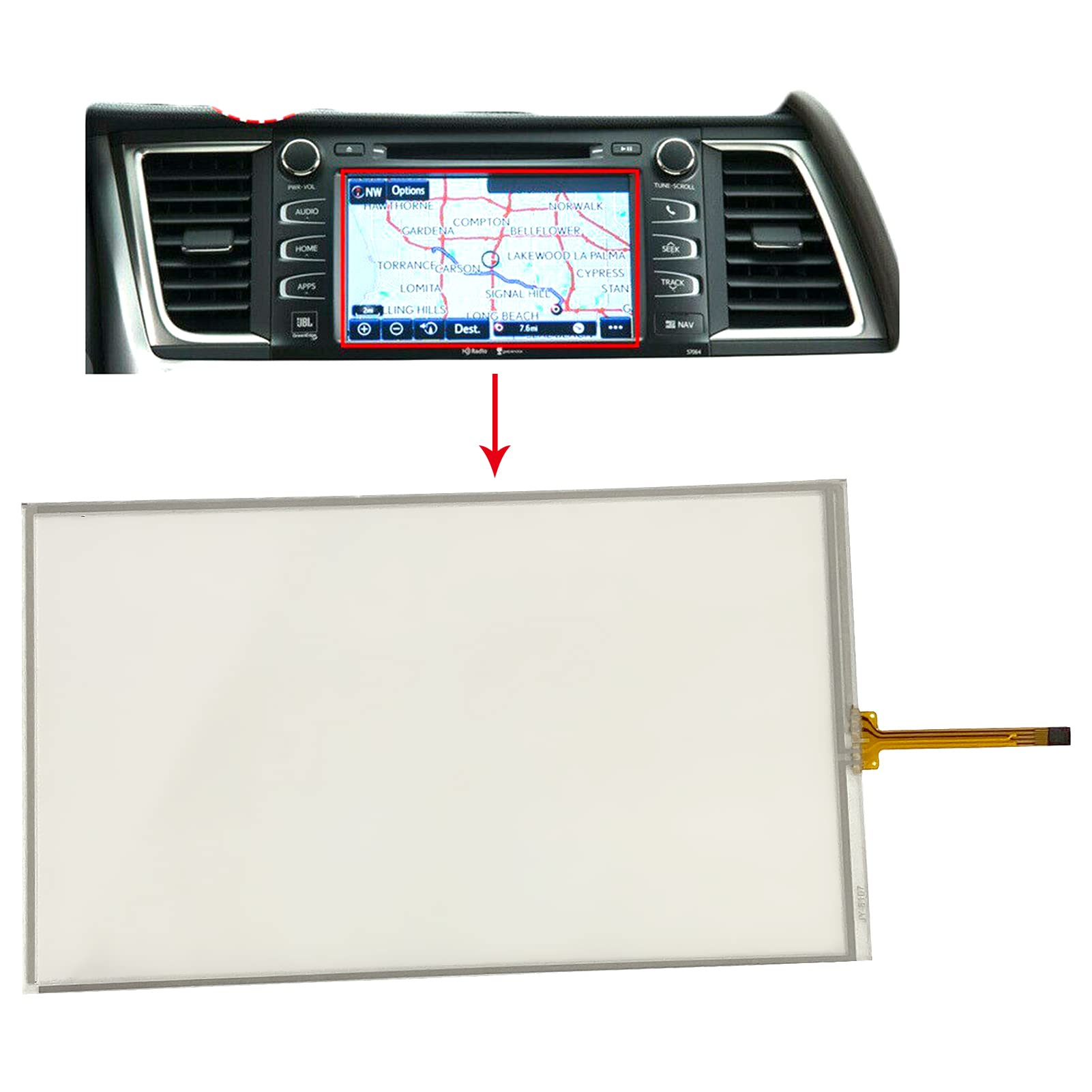 TOYOTA タッチスクリーンカーナビ 08605-00850 Amazon.com: Micarun Navigation Touch Screen Digitizer Fit for