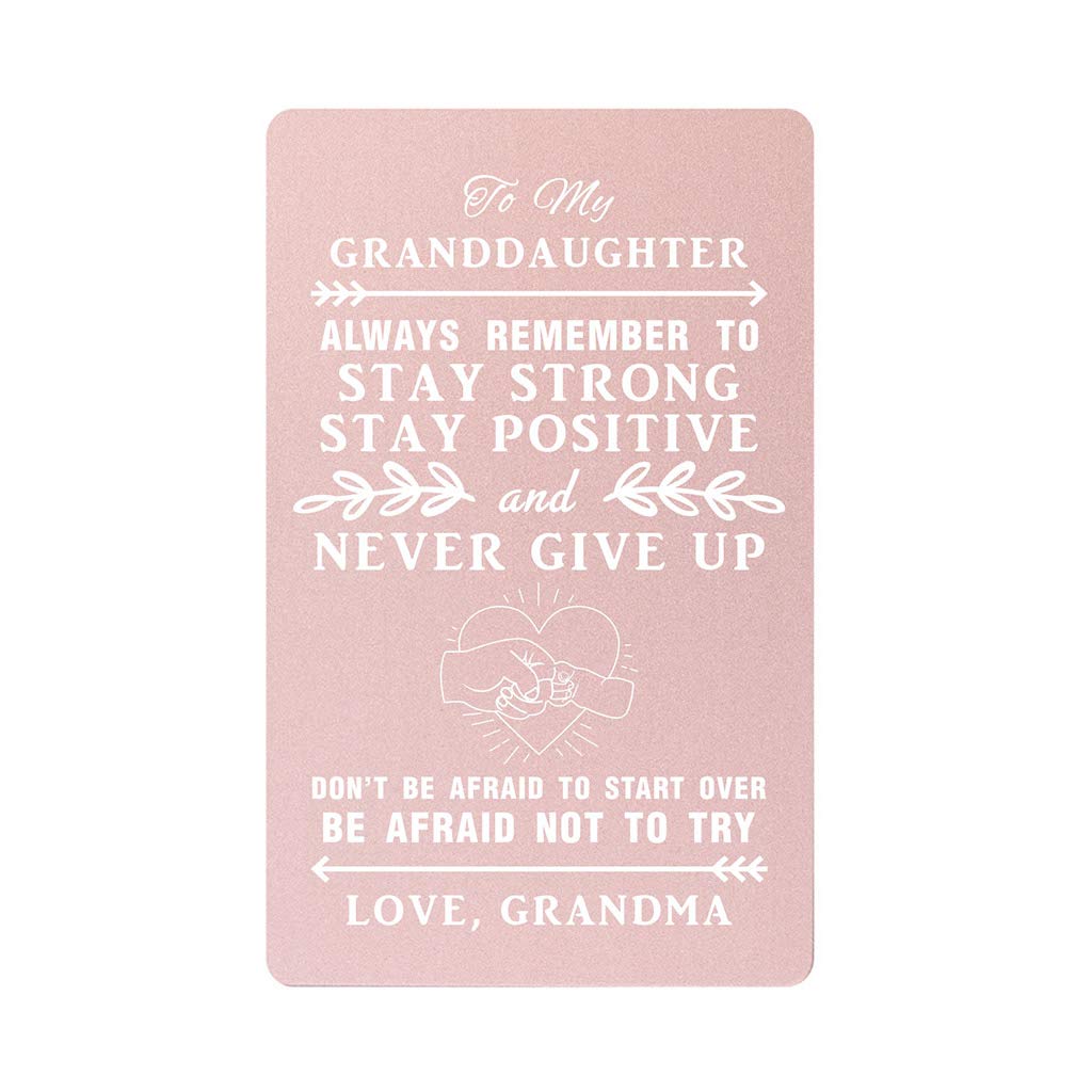 Buy TANWIH Engraved Wallet Card for Granddaughter, Granddaughter