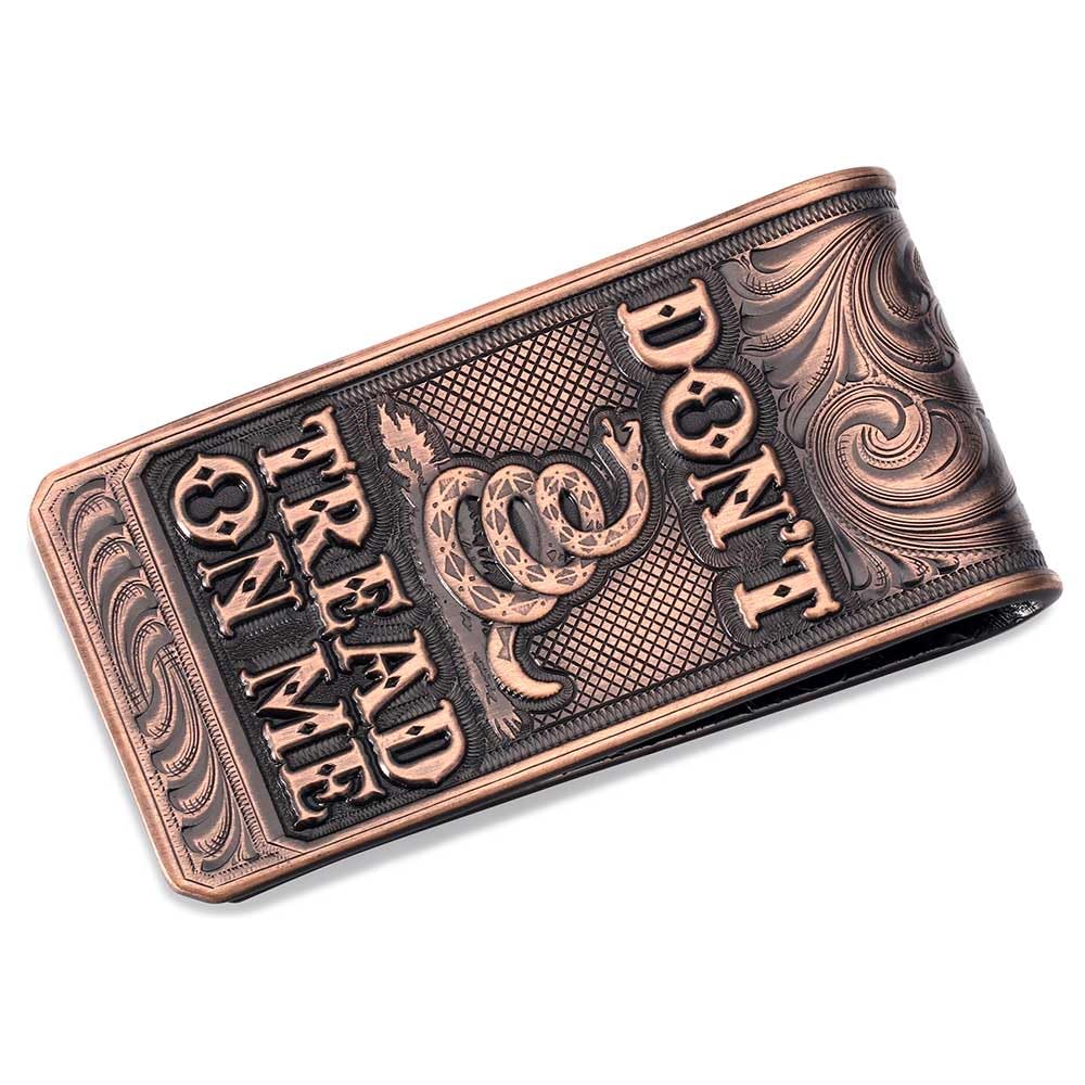 Montana Silversmiths Made in the USA Western Lifestyle Money Clip (Vintage Bronze Gadsden)